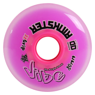 Rink Rat Roller Hockey Wheels Rinkster Vibe 80mm XX Grip Purple 4-Pack