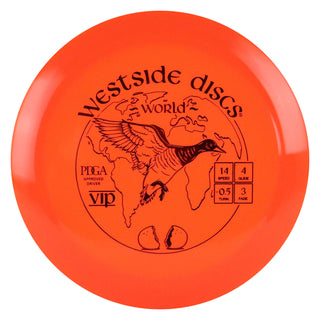 Westside Disc Golf VIP World Distance Driver 14/4/-0.5/3 Orange/Red 173 grams