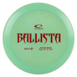 Latitude 64 Disc Golf Opto Air Ballista Distance Driver 14/5/-1/3 Mint/Red 162 grams