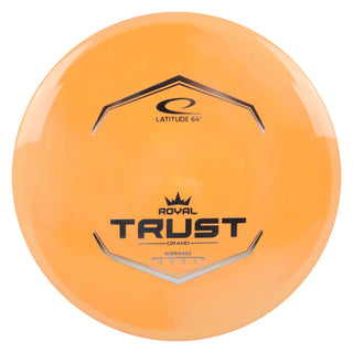 Latitude 64 Disc Golf Royal Grand Trust Midrange 5/5/0/2 Light Orange/Silver 180 grams