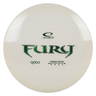 Latitude 64 Disc Golf Opto Fury Fairway Driver 9/6/-2/2 Pearl/Green 175 grams