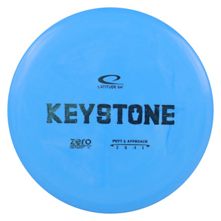 Latitude 64 Disc Golf Zero Soft Keystone Putter 2/5/-1/1 Blue/Blue 173 grams