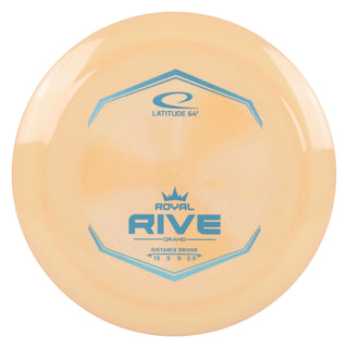 Latitude 64 Disc Golf Royal Grand Rive Distance Driver 13/5/0/3.5 Light Orange/Teal 175 grams