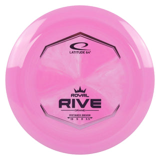 Latitude 64 Disc Golf Royal Grand Rive Distance Driver 13/5/0/3.5 Pink/Pink 175 grams