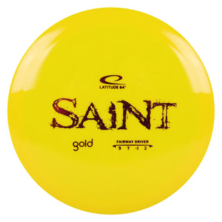 Latitude 64 Disc Golf Gold Saint Fairway Driver 9/7/-1/2 Gold/Maroon 173 grams