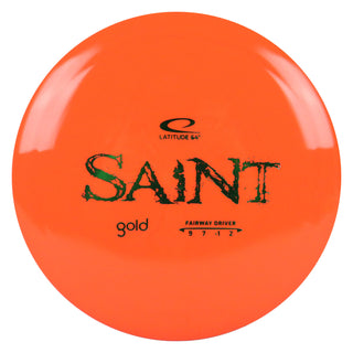 Latitude 64 Disc Golf Gold Saint Fairway Driver 9/7/-1/2 Orange/Green 169 grams