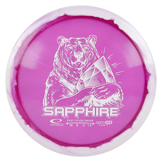 Latitude 64 Disc Golf Opto-Ice Orbit Sapphire Distance Driver 10/6/-2/1.5 Purple/White 163 grams