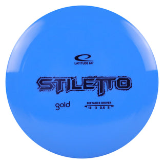 Latitude 64 Disc Golf Gold Stiletto Distance Driver 13/3/0.5/5 Blue/Indigo 176 grams