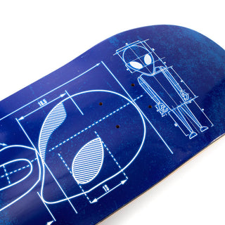 Alien Workshop Skateboard Deck Blueprint Blue 8.375" x 32"
