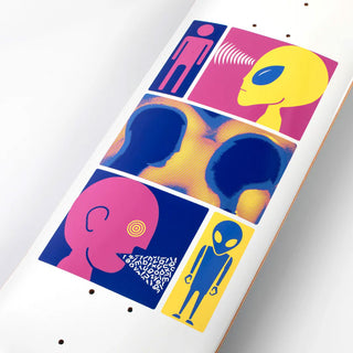 Alien Workshop Skateboard Deck Communique White 8.5" x 32.25"
