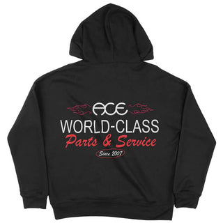 Ace Skateboad Trucks Hoody Pinstripe Black