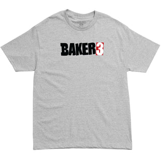 Baker Skateboards Shirt Baker 3 Heather Grey