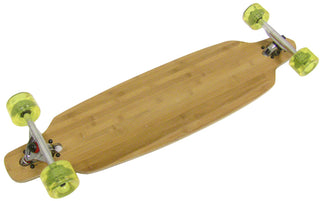 BAMBOO Yellow LONGBOARD DROP THROUGH Skateboard THRU 180 TRUCKS 70mm Whls