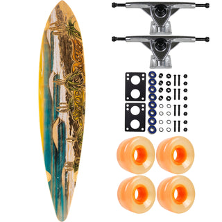 Sector 9 Longboard J-Bay 9.75" x 44" Pintail with Complete Parts Package