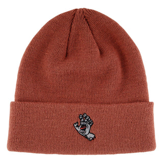 Santa Cruz Skateboard Beanie Screaming Hand Rust/Grey