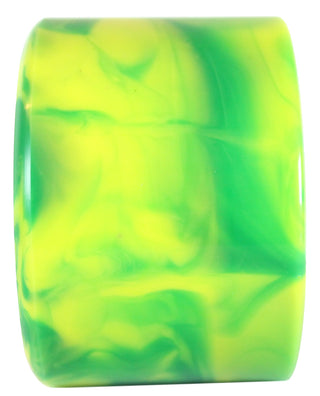 Bigfoot Longboard Wheels - 76mm Marble Swirl - Green/Yellow