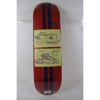 Blem Krooked Skateboard Deck Sandoval Red 9.02" x 32.2" Warped