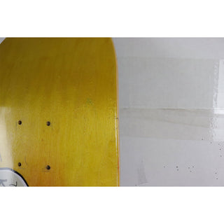 Blem Krooked Skateboard Deck Tom Knox Burn Burd Yellow/Red 8.25" x 32" Cosmetic (gripped)