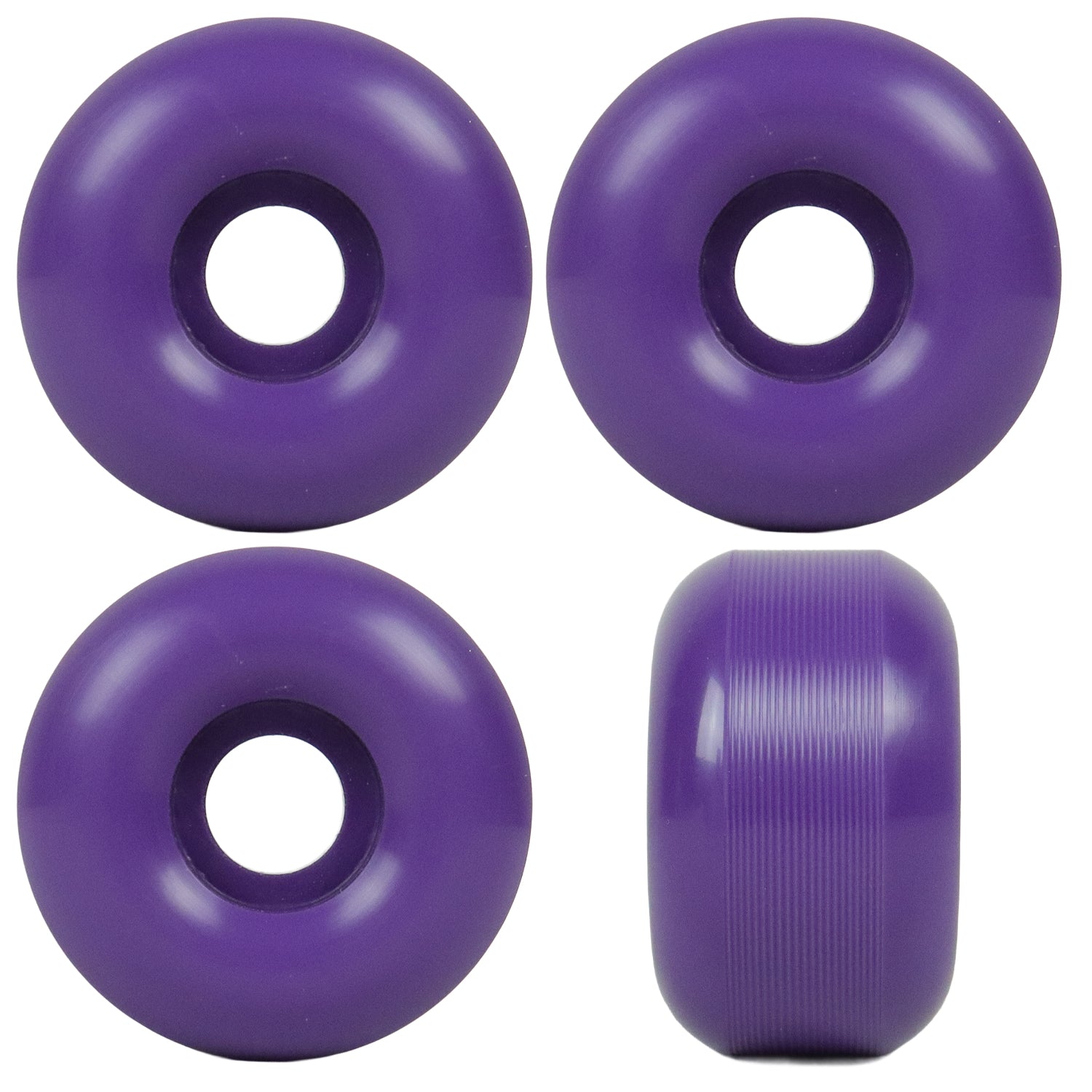 Skateboard Wheels 53mm x 31mm High Rebound 95A Purple – TGM