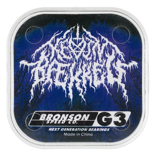 Bronson Speed Co Skateboard Bearings Kevin Baekkel Pro G3 Black