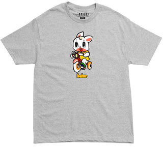 Baker Skateboards Shirt Andrew Reynolds Bunny Heather Grey
