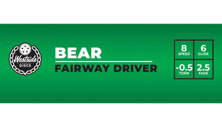 Westside Disc Golf Tournament Bear Fairway Driver 8/6/-0.5/2.5 Blue/Purple 173 grams