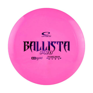Latitude 64 Disc Golf BioGold Ballista Pro Distance Driver 14/4/0/3 Pink/Purple 169 grams