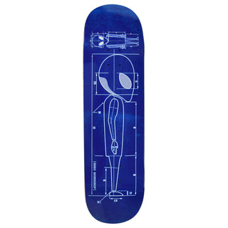Alien Workshop Skateboard Deck Blueprint Blue 8.375" x 32"