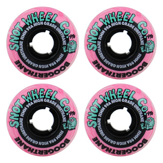 Snot Wheel Co. Skateboard Wheels 51mm Boogerthane Team 99A Pink/Black