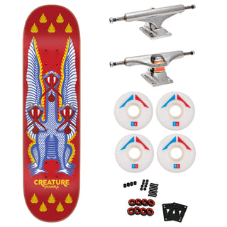Creature Premium Skateboard with Indy Trucks, Crupie Wheels 8.375" Gonzalez Snakes