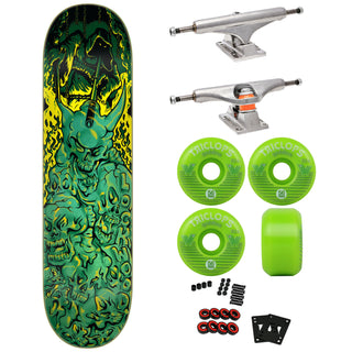 Creature Premium Skateboard with Indy Trucks, Triclops Wheels 8.25" Lockwood Fumes