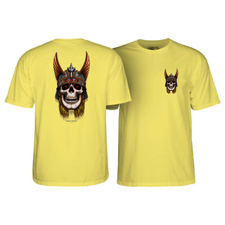 Powell Peralta Skateboard Shirt Andy Anderson Skull Cornsilk