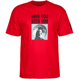 Powell Peralta Skateboard Shirt Animal Chin Red