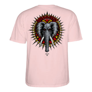 Powell Peralta Skateboard Shirt Mike Vallely Elephant Light Pink