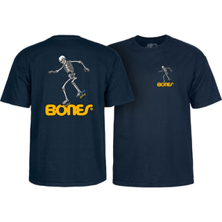 Powell Peralta Shirt Skateboard Skeleton 3 Navy
