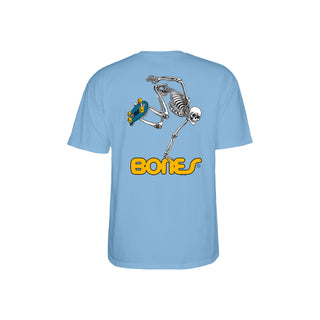 Powell Peralta Skateboards T-Shirt Skateboard Skeleton Baby Blue