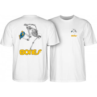 Powell Peralta Shirt Skate Skeleton White