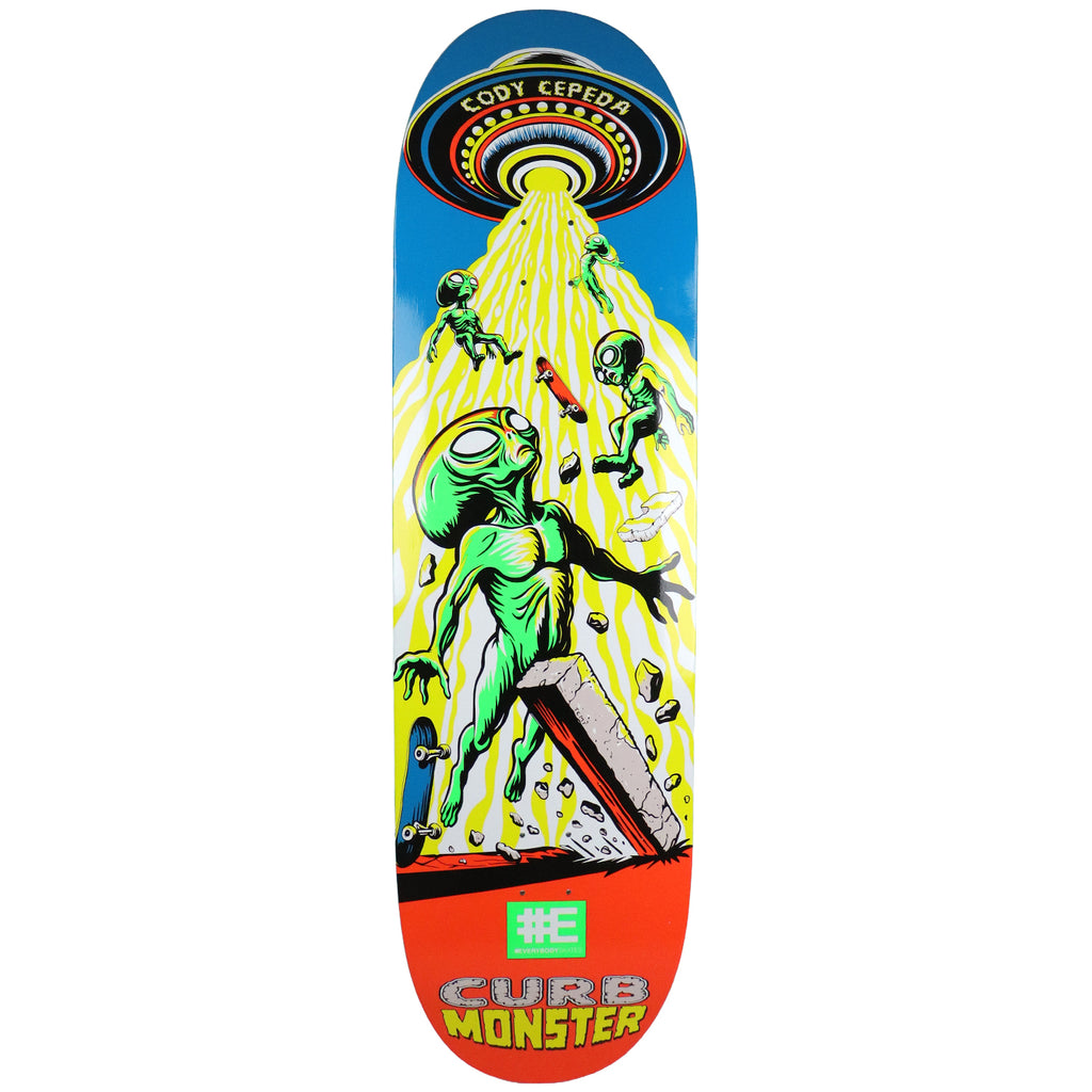 Everybody Skates Skateboard Deck Cody Cepeda Curb Monster Standard 9