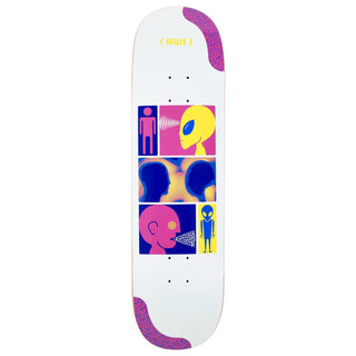 Alien Workshop Skateboard Deck Communique White 8.5" x 32.25"