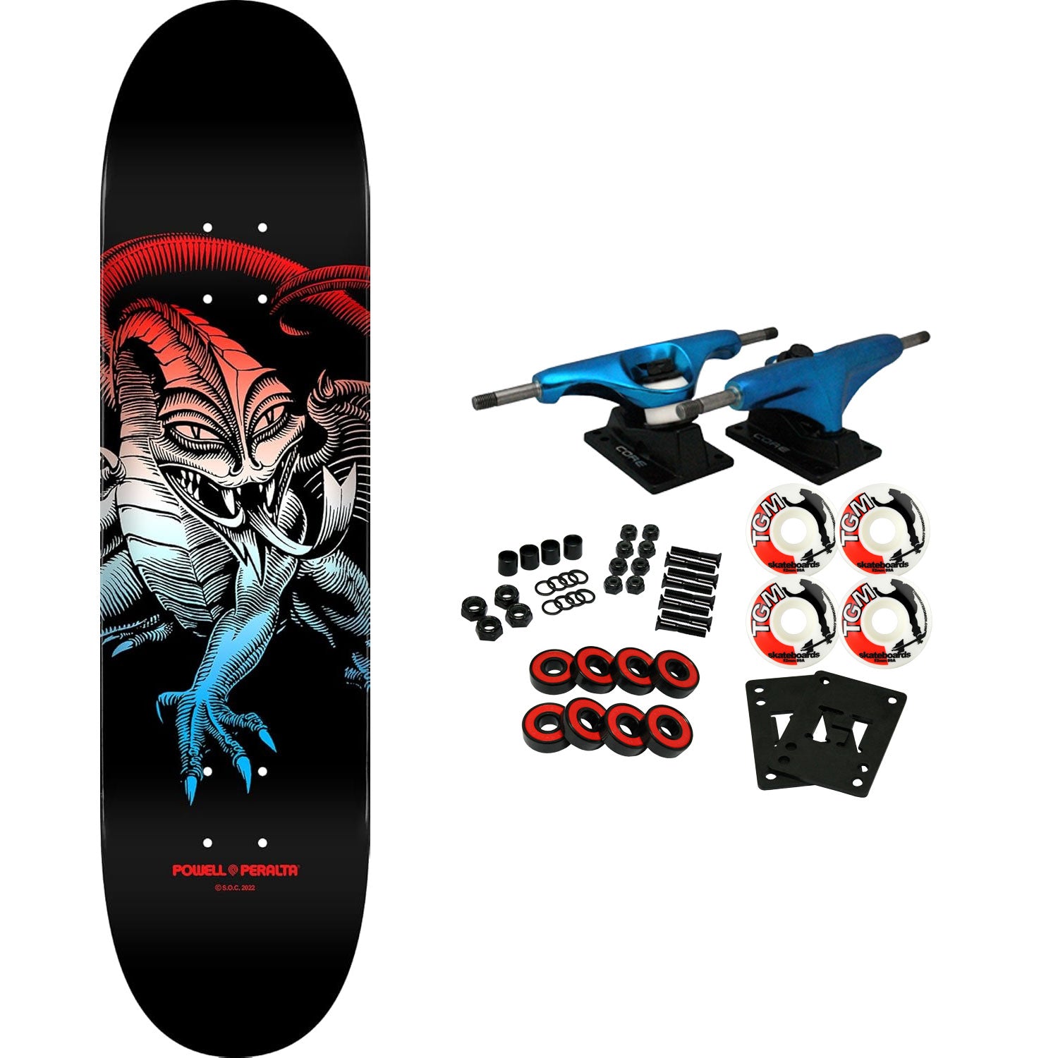 Powell Peralta Skateboard Complete Steve Caballero Blue Fade