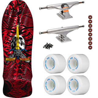 Powell Peralta Skateboard GeeGah Skull Sword Red Foil / Independent/ Rat Bones White