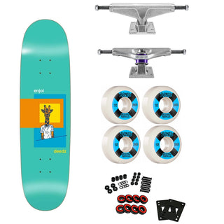 Enjoi Complete Deedz Shaped Skart 8.375" Venture Trucks / Bones Wheels