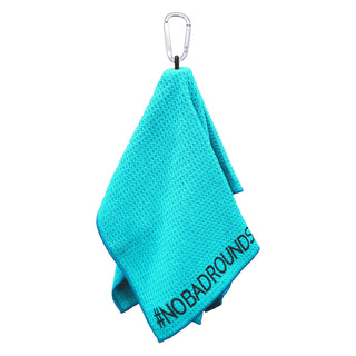 FlightTowel JR Disc Golf Towel Electric Blue/Silver