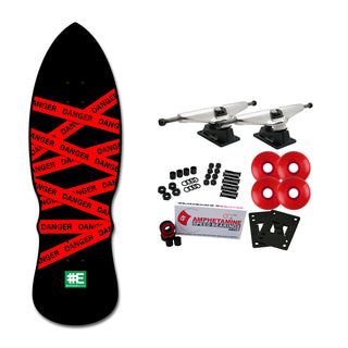 Everybody Skates Skateboard Complete Danger Standard Black 10" x 30"