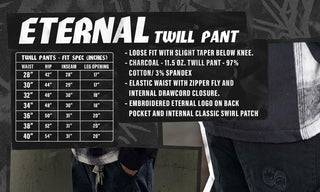 Spitfire Wheels Pants Eternal Twill Charcoal