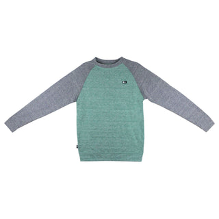 Fourstar Skateboard Kindard Sweater Green/Grey - Youth Kids Large