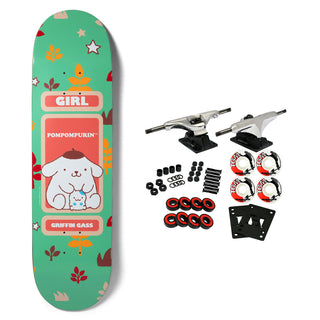 Girl Skateboard Complete Gass Sanrio Friends Pompompurin 8.5" x 32"