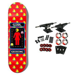 Girl x Pac-Man Skateboard Complete Geering Red 8.5" x 32"