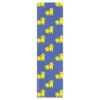 Grizzly X Smiley Skateboard Griptape Meltdown Blue