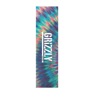 Grizzly Grip Skateboard Griptape Tie Dye Stamp Black Oilslick 9" x 33" Sheet